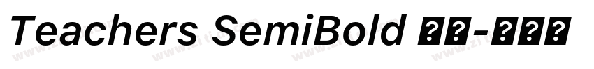 Teachers SemiBold 半粗字体转换